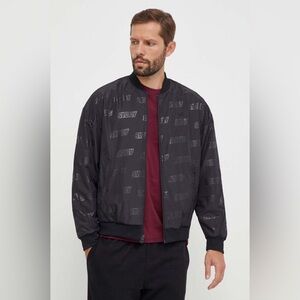 Adidas IJ6424 Men's Embossed
Reversible Black Loose Fit Jacket